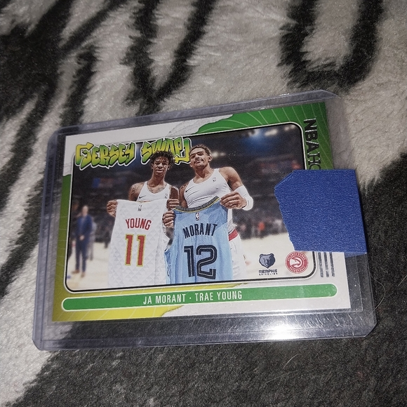 2020-21 NBA Hoops 4 card Ja Morant Jersey Swap Lot - Picture 3 of 10